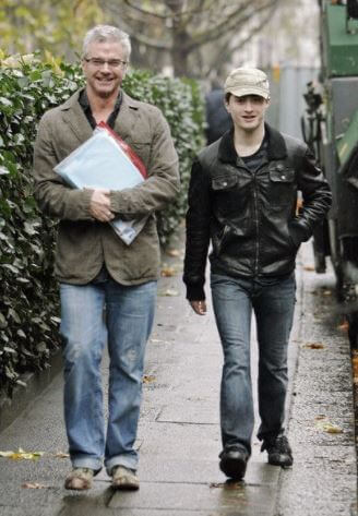 Alan Radcliffe with his son Daniel Radcliffe.